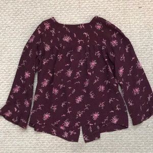 Bonpoint button back floral blouse, 4